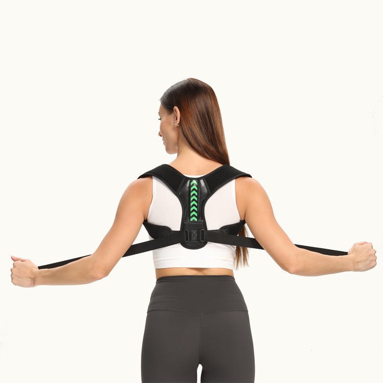 Posture Corrector Belt with adjustable breathable strap and lightweight neoprene for improved posture and back pain relief.