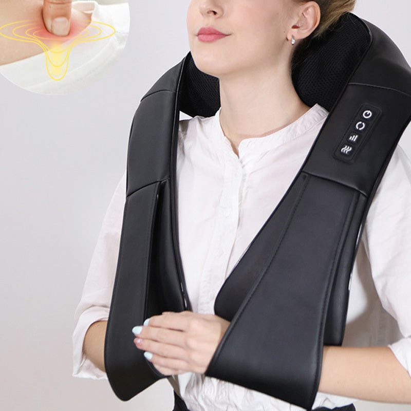 Multifunctional Shoulder and Neck Massager with hot compress and adjustable settings for targeted muscle relief