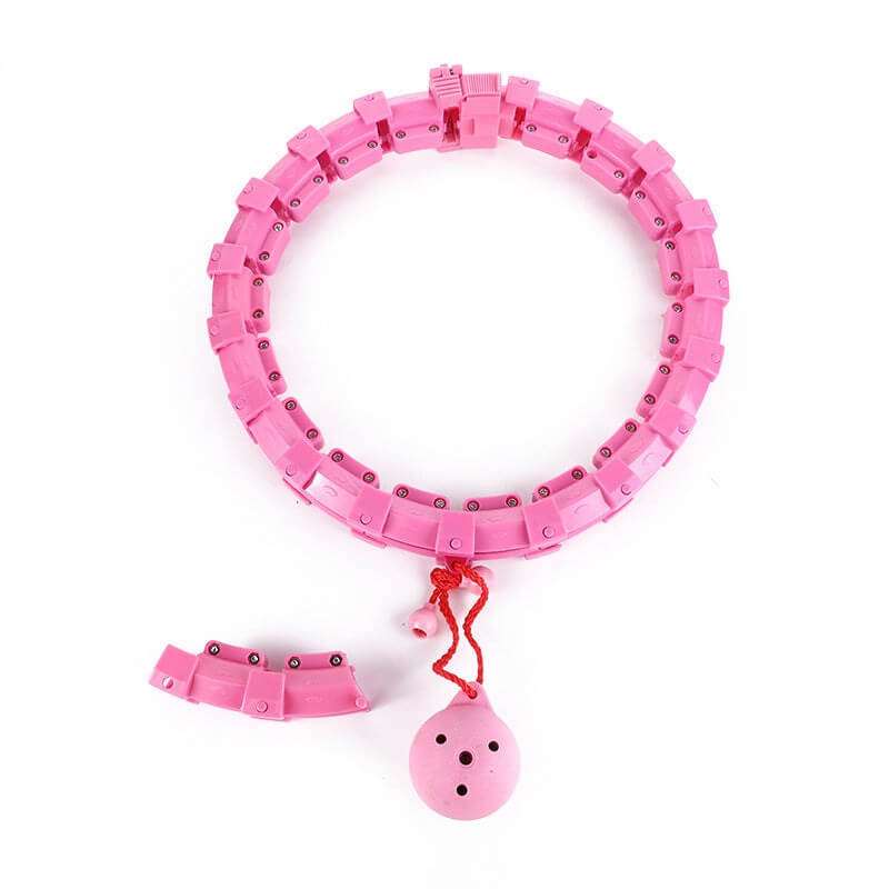 Adjustable Smart Hula Hoop fitness tool with weighted blocks for fat burning and waist massage