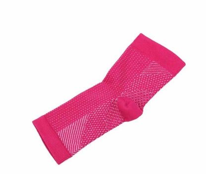 Pair of anti-fatigue compression socks designed for foot pain relief and improved circulation