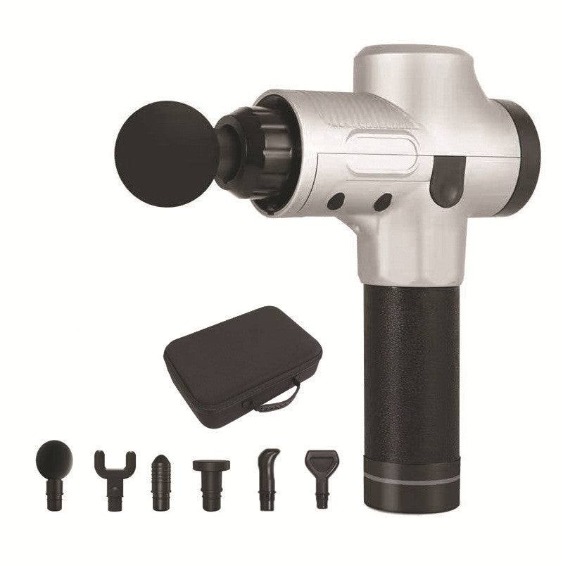 Electric Deep Muscle Massager with 9 attachments, 7-8 hours battery, touch screen, and portable design for deep tissue relief